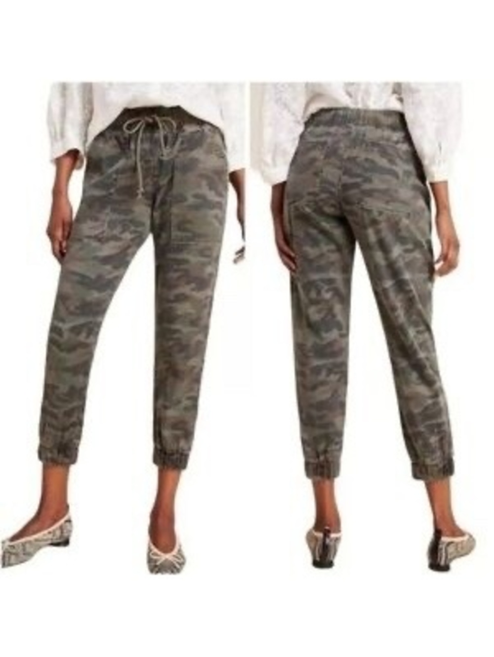 Cloth and Stone Anthropologie Camo Joggers
